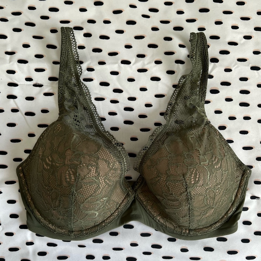 ThirdLove Size 32D 1/2 Graphic Lace Plunge Bra